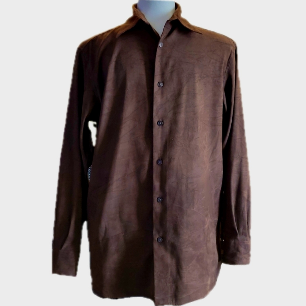Crazy Horse By Claiborne Button Shirt Size Large - Picture 6 of 7